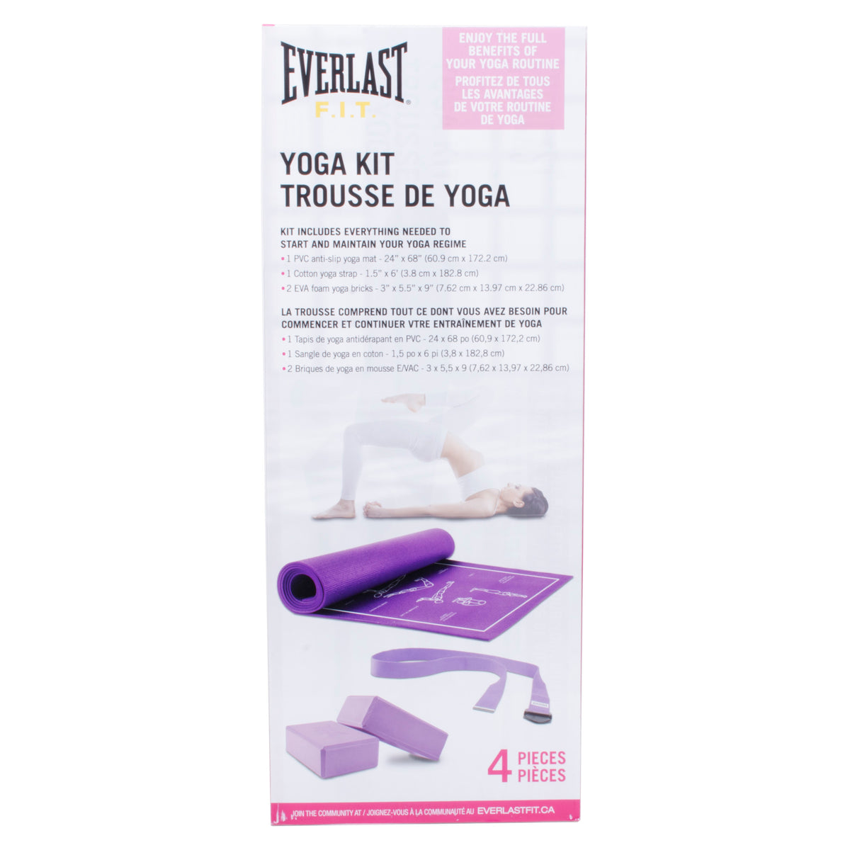 Yoga Starter Kit 5pcs Yoga Equipment Set With Blocks Ball