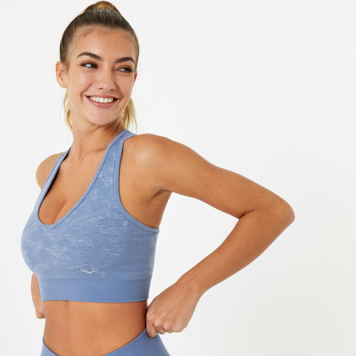 Everlast Branded Cut Out Sports Bra Teal, £6.00