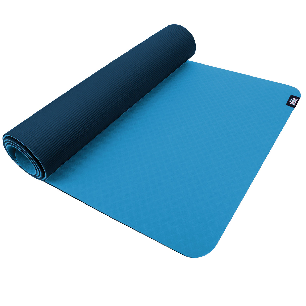 Eco Friendly Reversible Color Yoga Mat with Carrying Strap for Yoga,  Pilates, and Floor Exercises