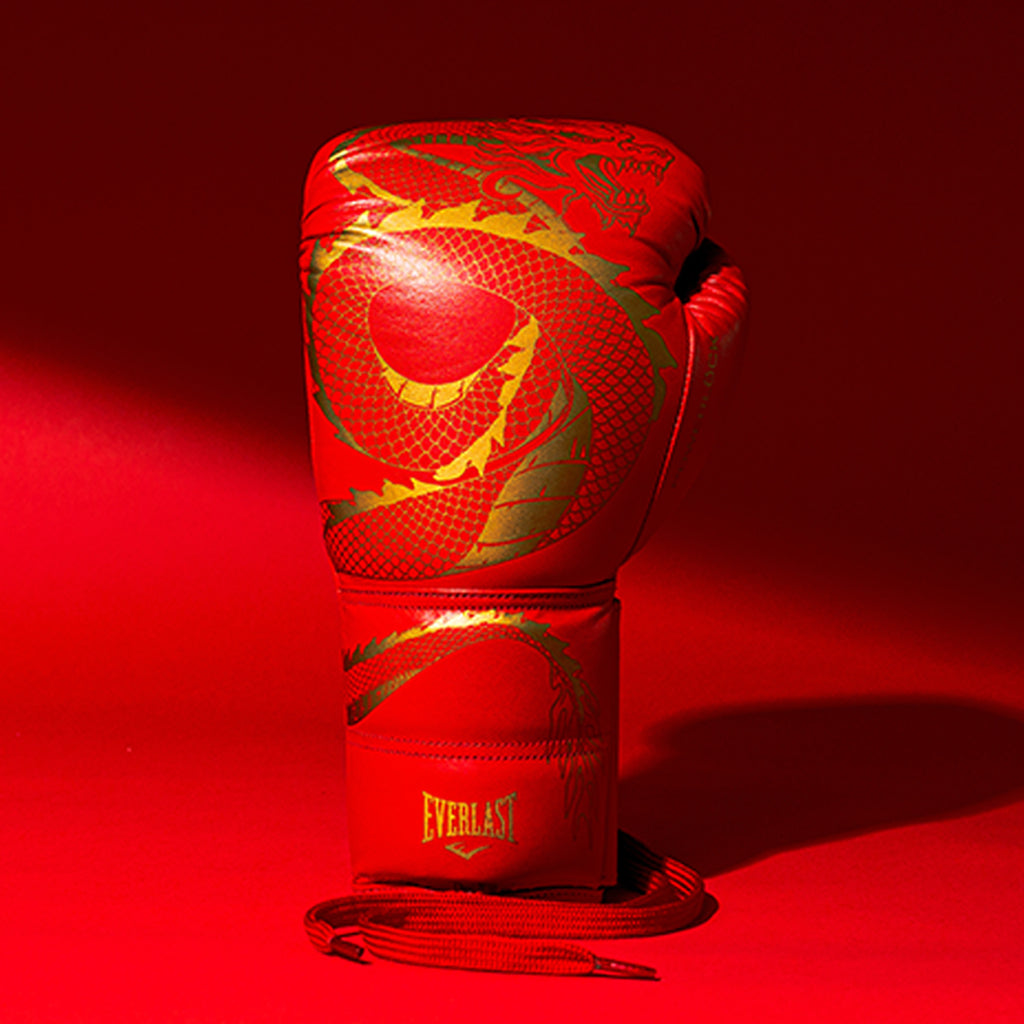 Year of the Dragon Leather Powerlock 2 Boxing Gloves - 14 OZ