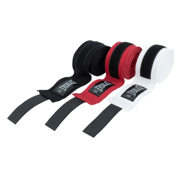 Everlast Core Hand Wraps - 3 Pairs Black/Red/White