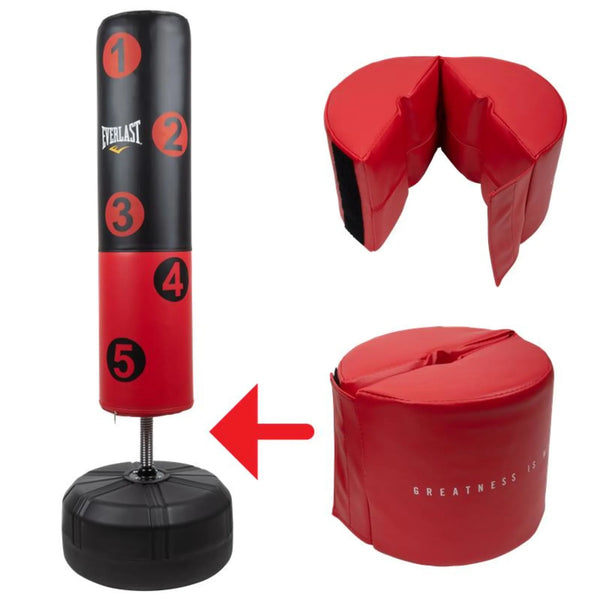Everlast Target Freestanding Punching Bag Red