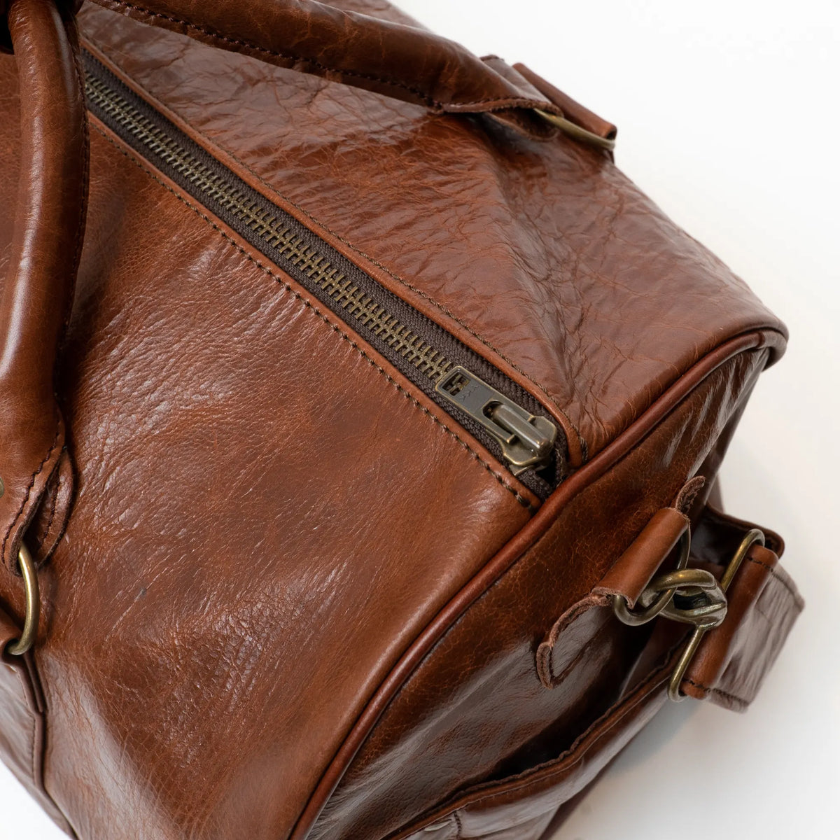 1910 Leather Vintage Brown Gym Bag