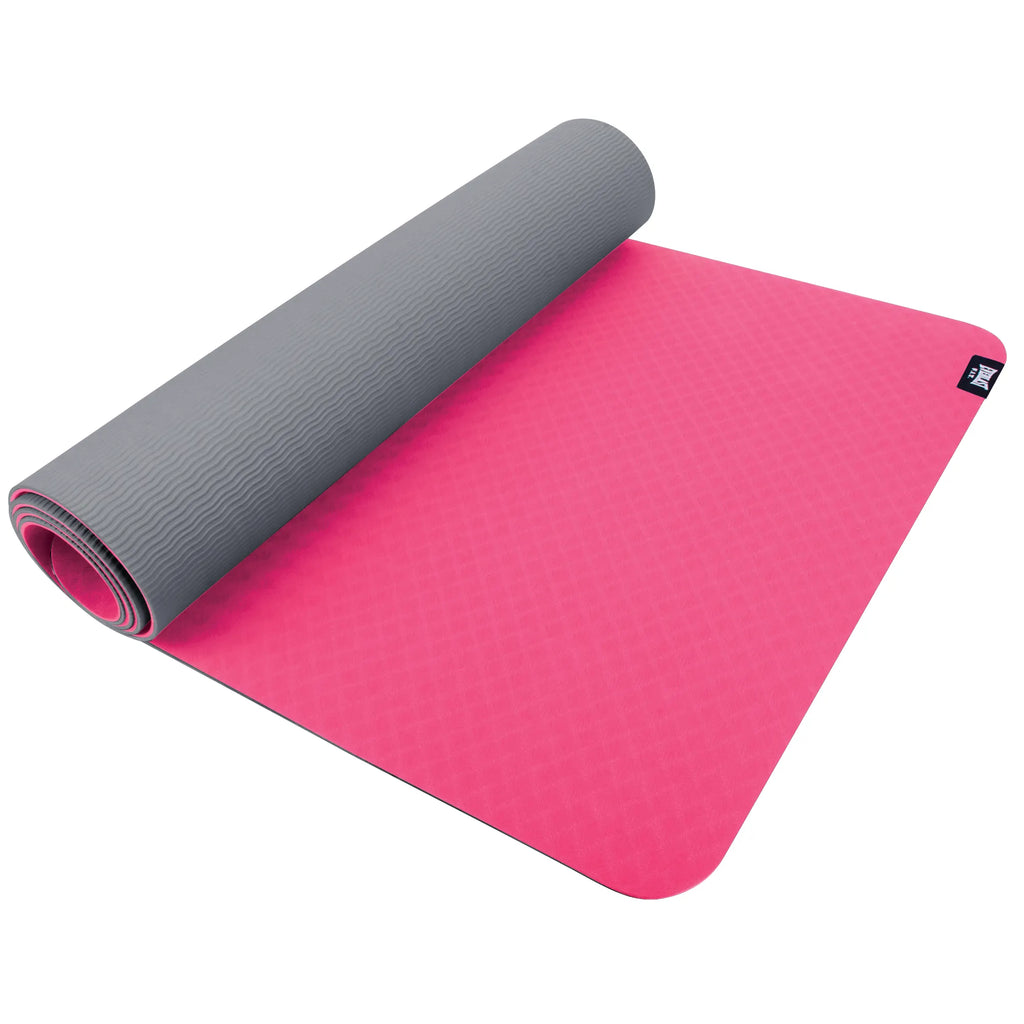 6MM TPE Premium Yoga Mat - Everlast Canada 6MM TPE Premium Yoga Mat - Pink/Grey