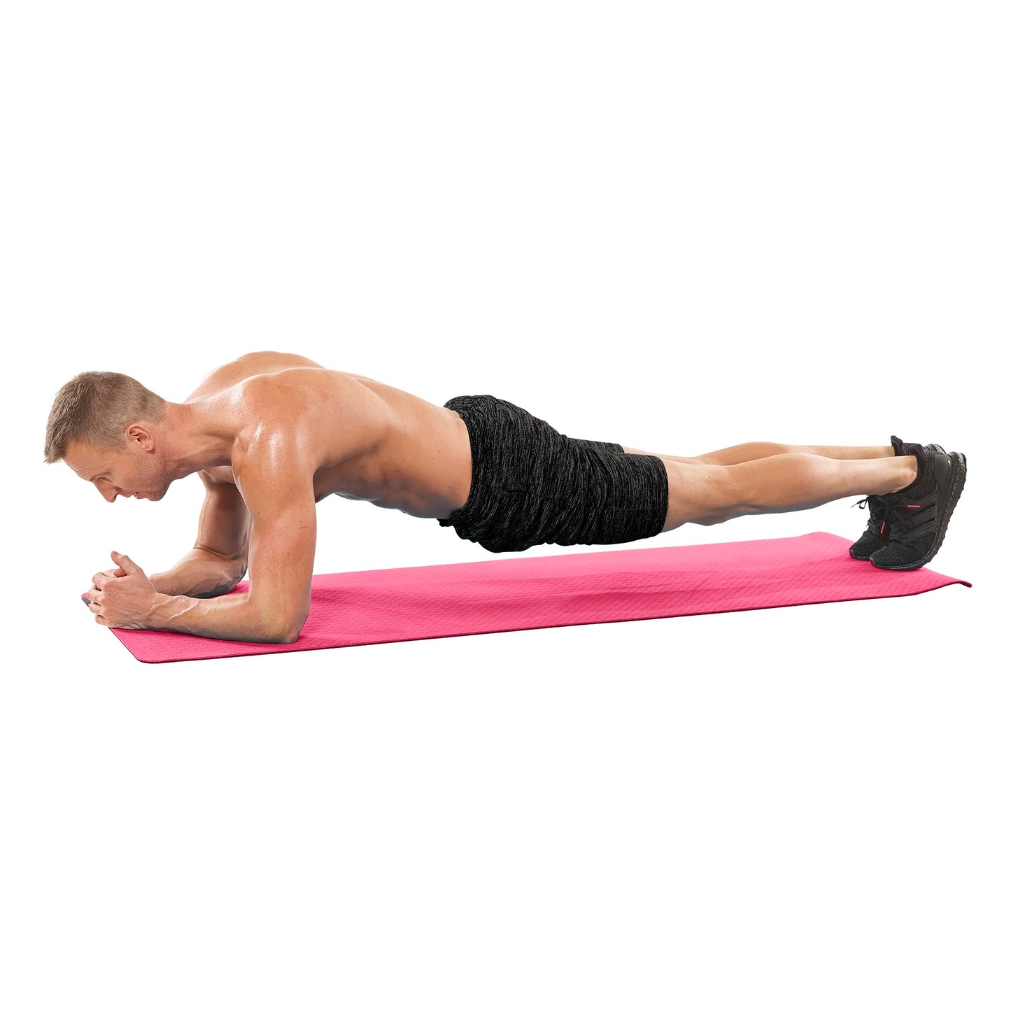 6MM TPE Premium Yoga Mat - Everlast Canada 6MM TPE Premium Yoga Mat - Pink/Grey