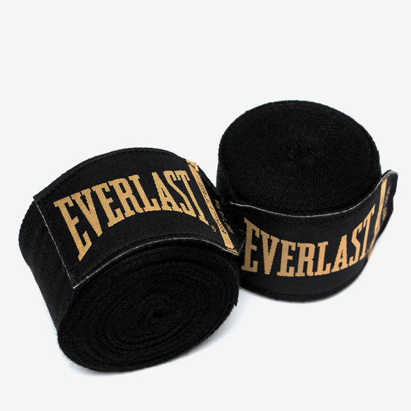 Everlast Elite 2 Hand Wraps Black/Gold