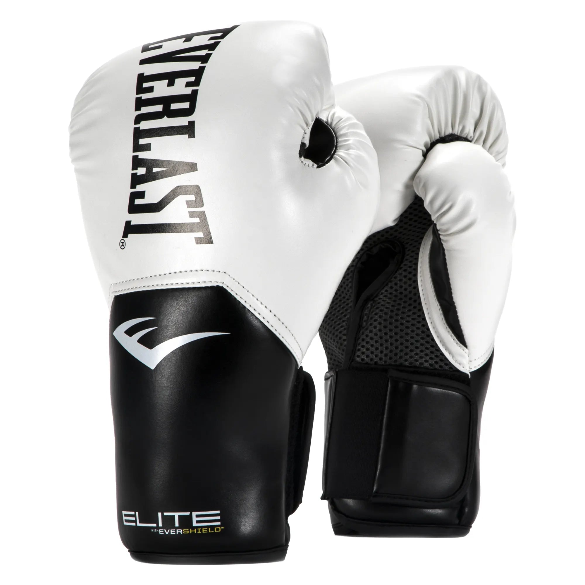 Elite Boxing Gloves - Everlast Canada Elite Boxing Gloves White/Black / 12OZ