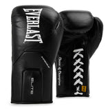 Elite Pro Leather Lace Up Training Boxing Gloves