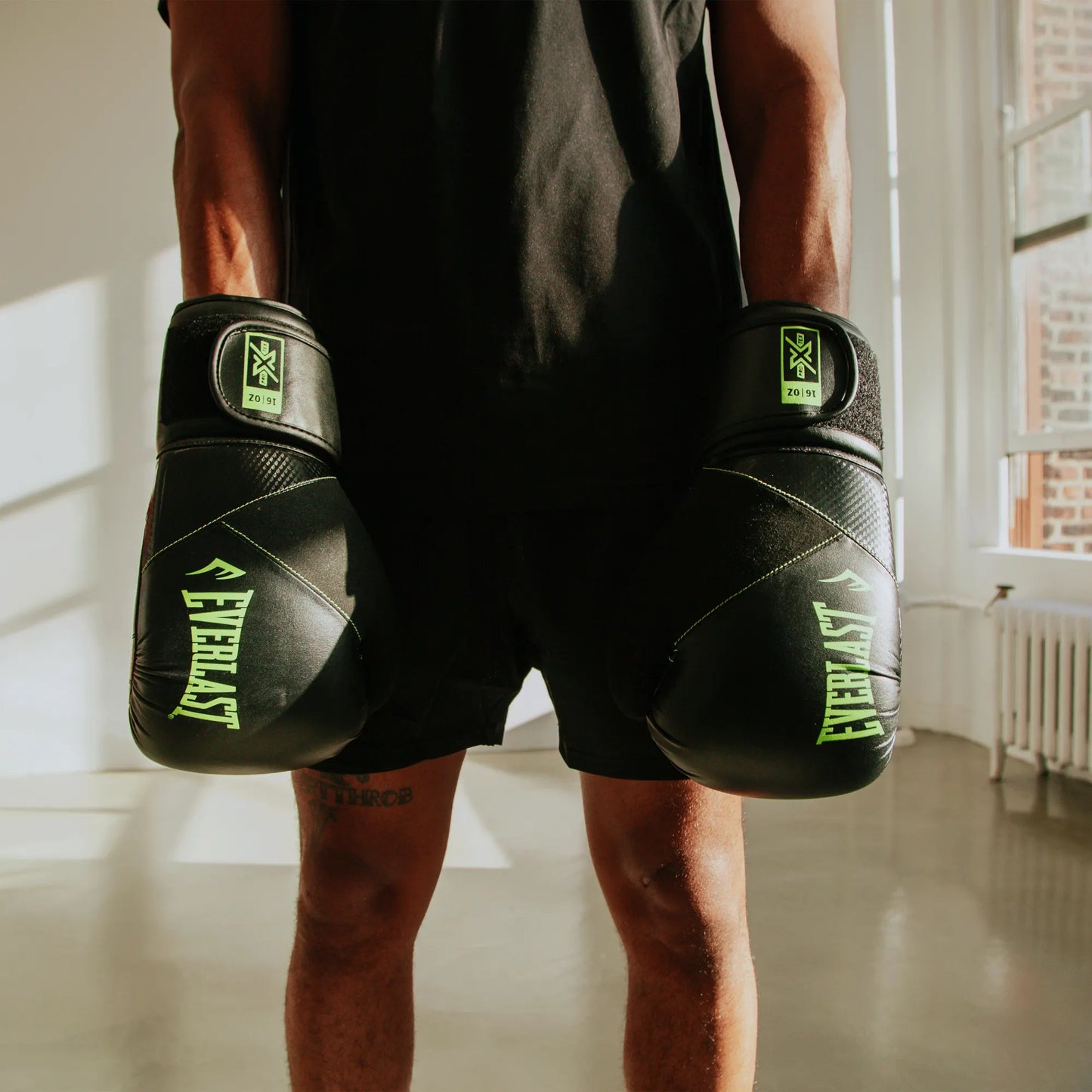 Protex Boxing Gloves - Everlast Canada Protex Boxing Gloves Black/Green 