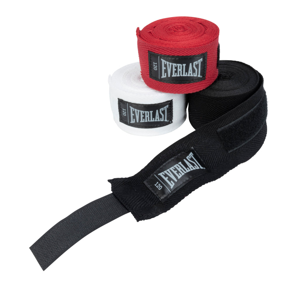 Everlast Core Hand Wraps - 3 Pairs Black/Red/White
