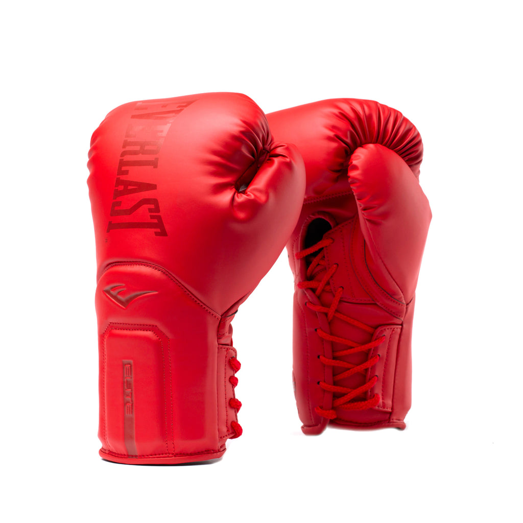 Everlast Elite 2 Pro Boxing Gloves - Laced Red