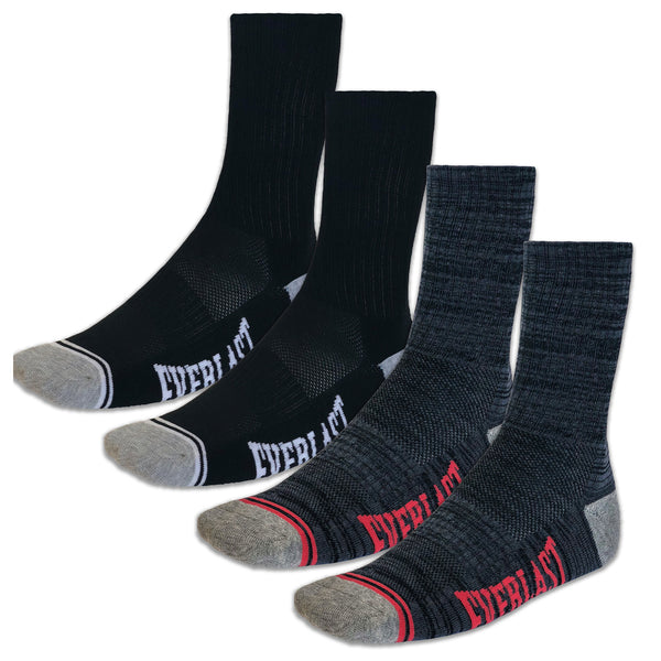 Everlast Crew Socks - 4 Pack White