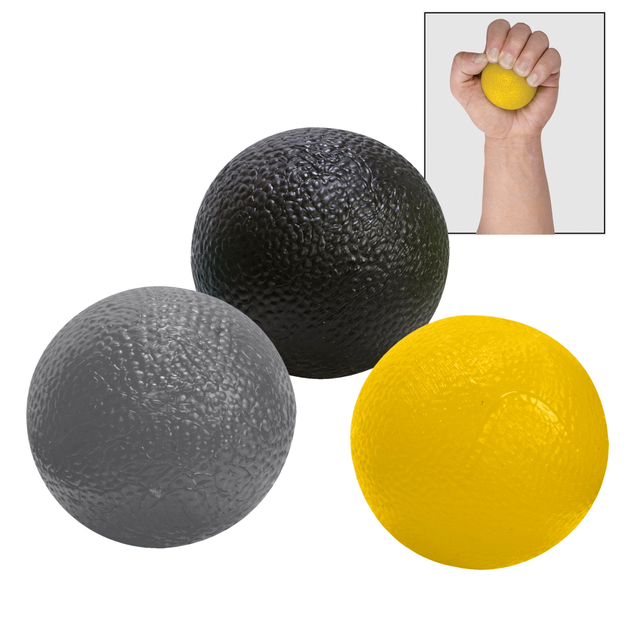 Everlast Hand Therapy Kit Yellow, Grey, Black