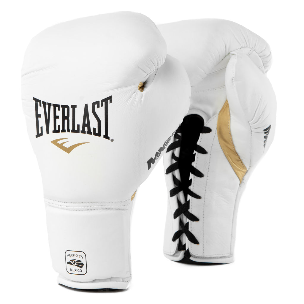 Everlast Mx2 Laced Boxing Gloves White