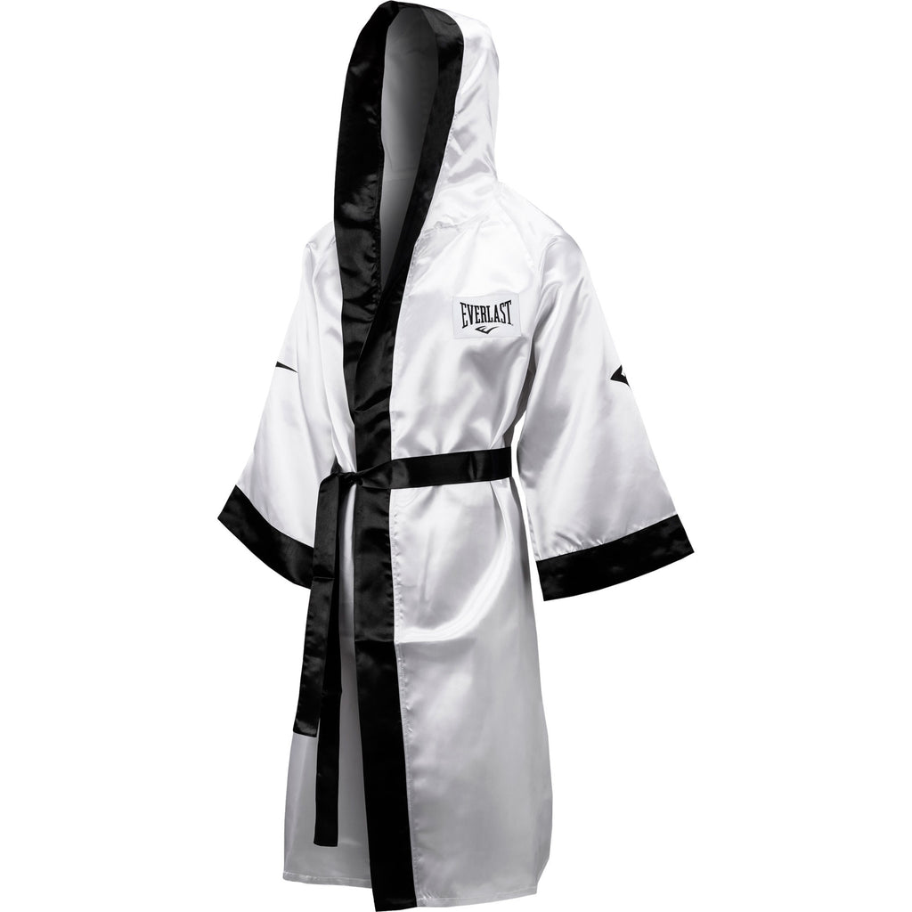 Full Length Robe with Hood - Everlast Canada Full Length Robe with Hood White/Black / S