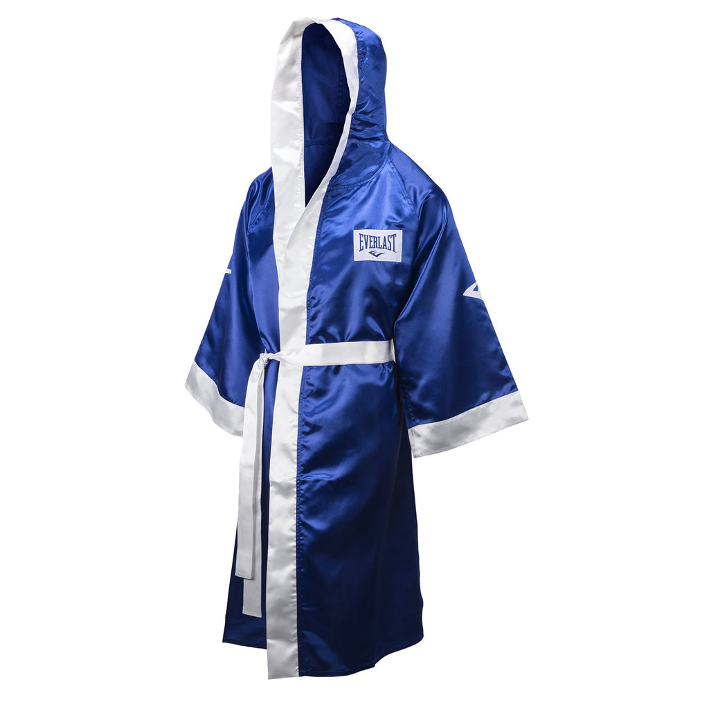 Full Length Robe with Hood - Everlast Canada Full Length Robe with Hood Blue/White / S