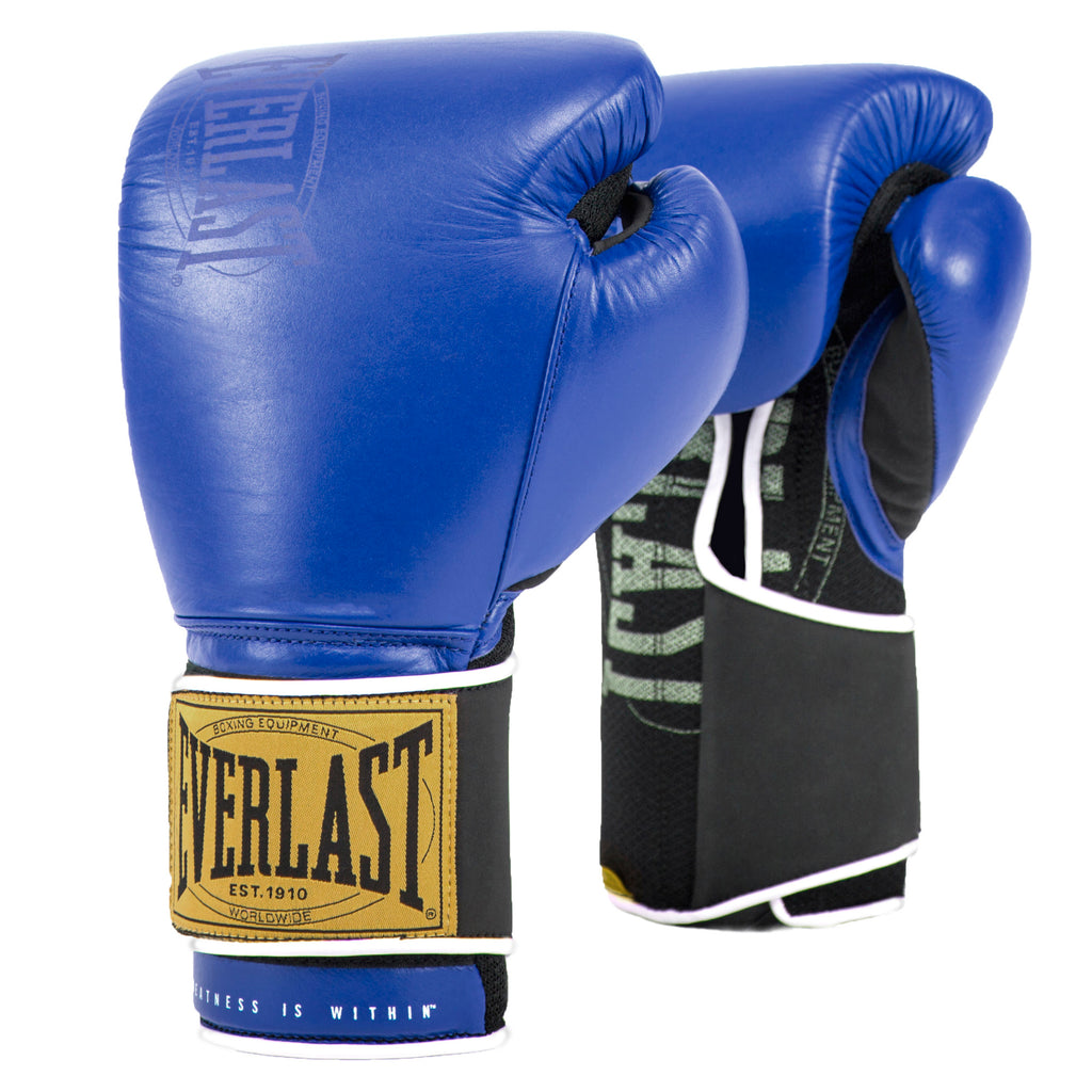 1910 Classic Boxing Gloves - Everlast Canada 1910 Classic Boxing Gloves Blue / 12 OZ