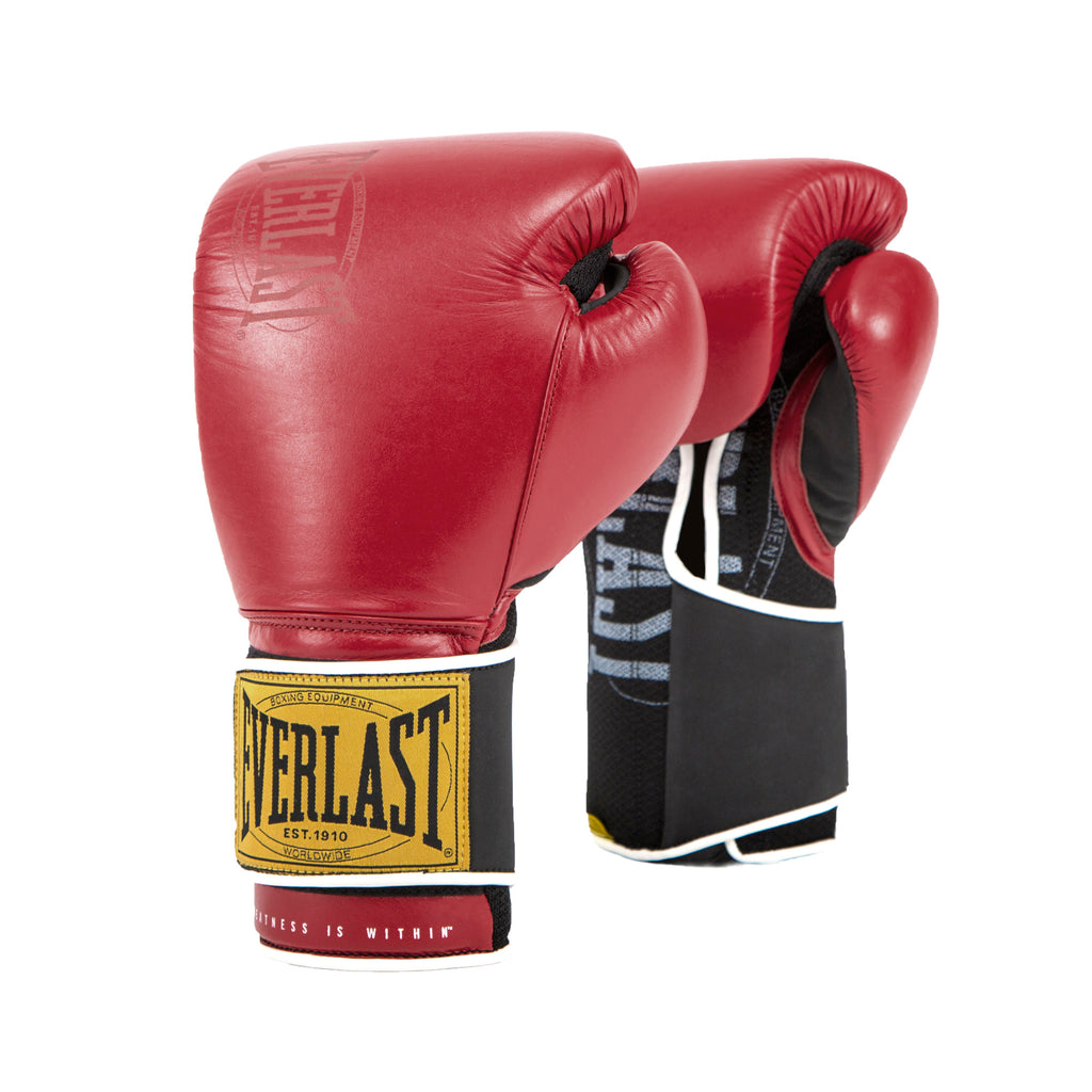 1910 Classic Boxing Gloves - Everlast Canada 1910 Classic Boxing Gloves Red / 12 OZ