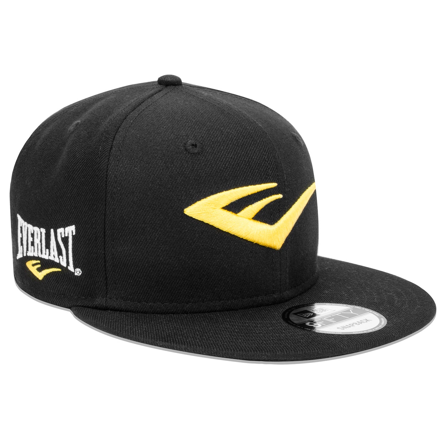 New Era 9FIFTY Black Snapback E Logo Cap - Everlast Canada New Era 9FIFTY Black Snapback E Logo Cap