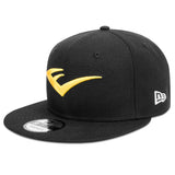 New Era 9FIFTY Black Snapback E Logo Cap - Everlast Canada New Era 9FIFTY Black Snapback E Logo Cap Black