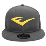 New Era 9FIFTY Graphite Snapback E Logo Cap - Everlast Canada New Era 9FIFTY Graphite Snapback E Logo Cap