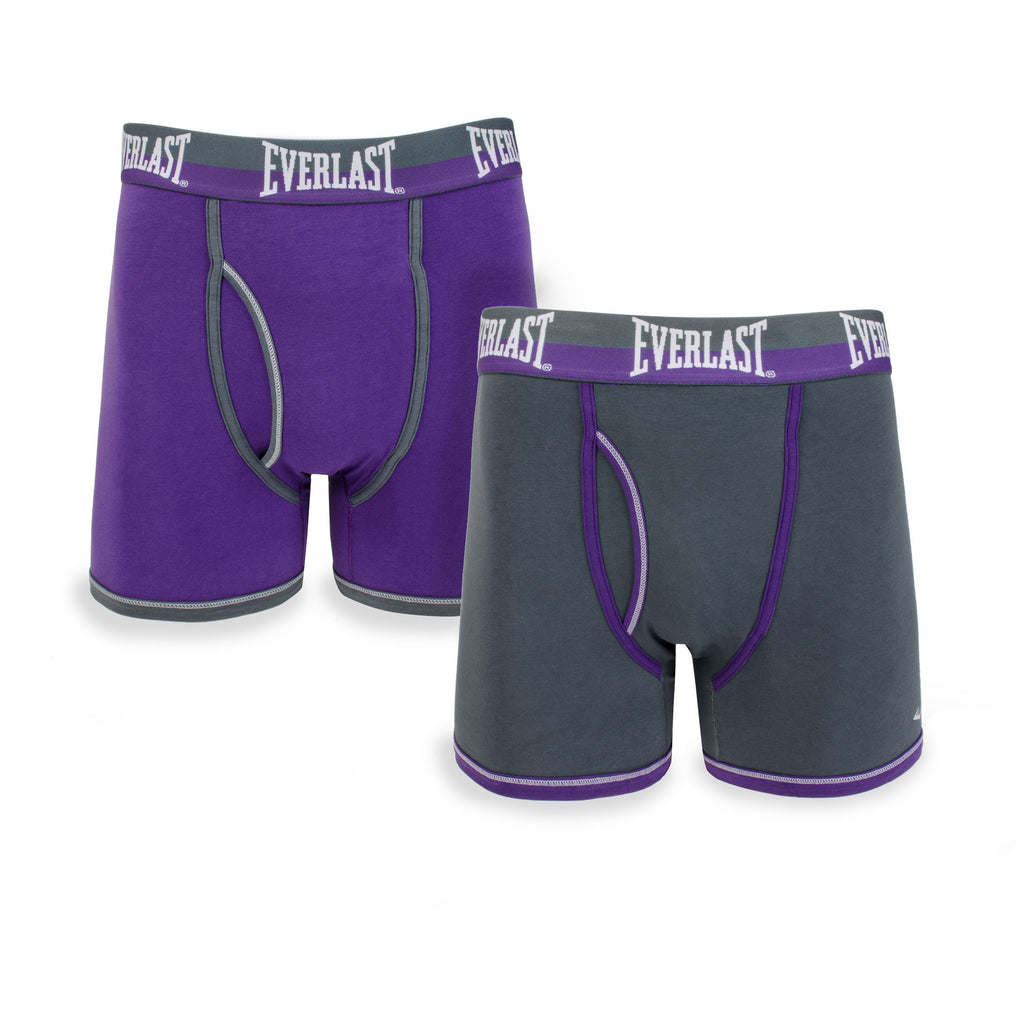 Boxer Briefs - 2 Pack - Everlast Canada Boxer Briefs - 2 Pack Grey/Purple / S