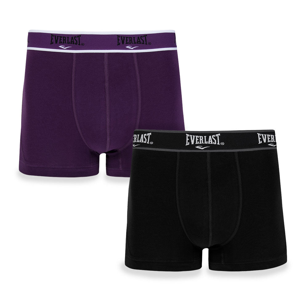 Trunks - 4 Pack - Everlast Canada Trunks - 4 Pack Black/Purple / S