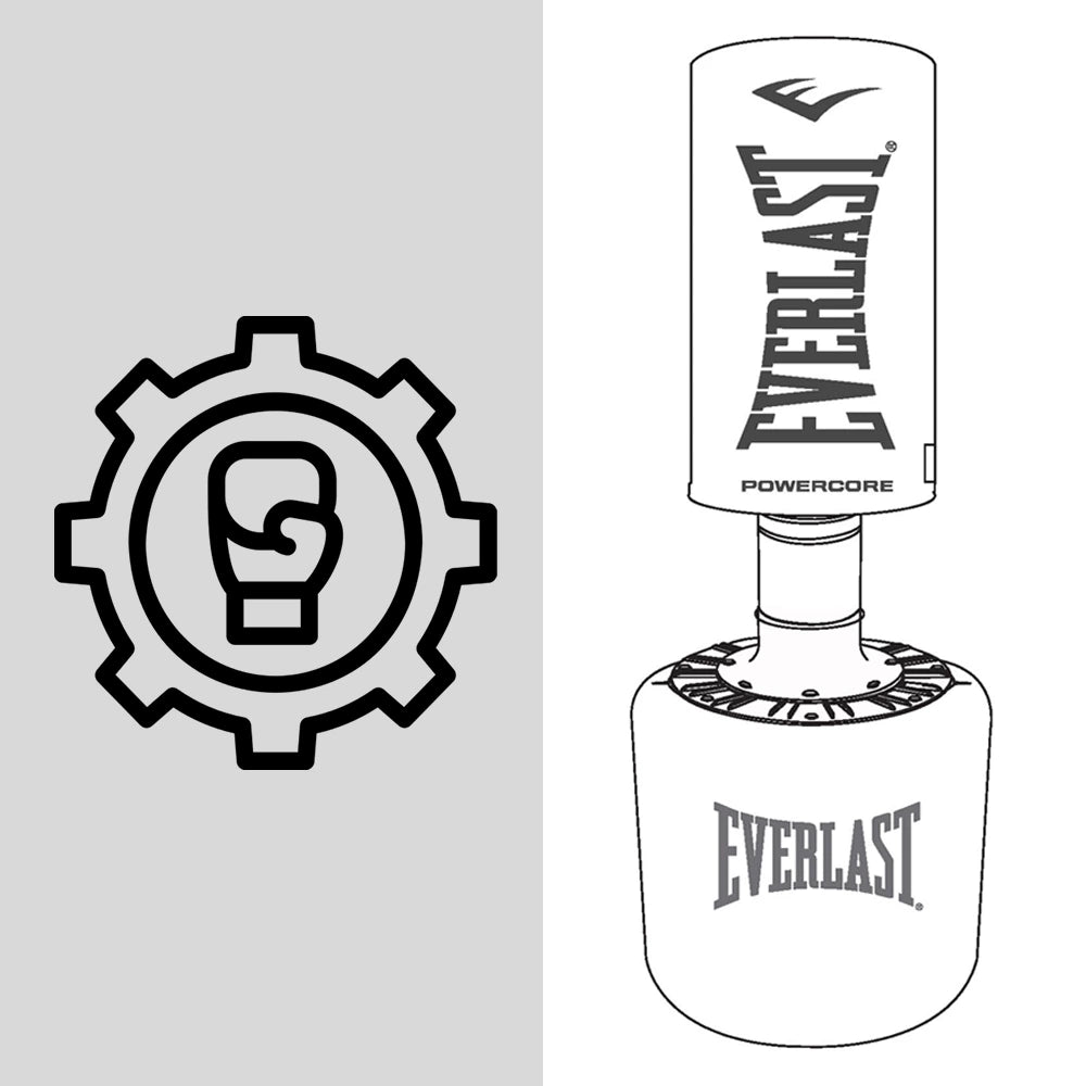 Powercore Freestanding Heavy Bag - Upper Main Foam Section - Replacement Part - Everlast Canada Powercore Freestanding Heavy Bag - Upper Main Foam Section - Replacement Part