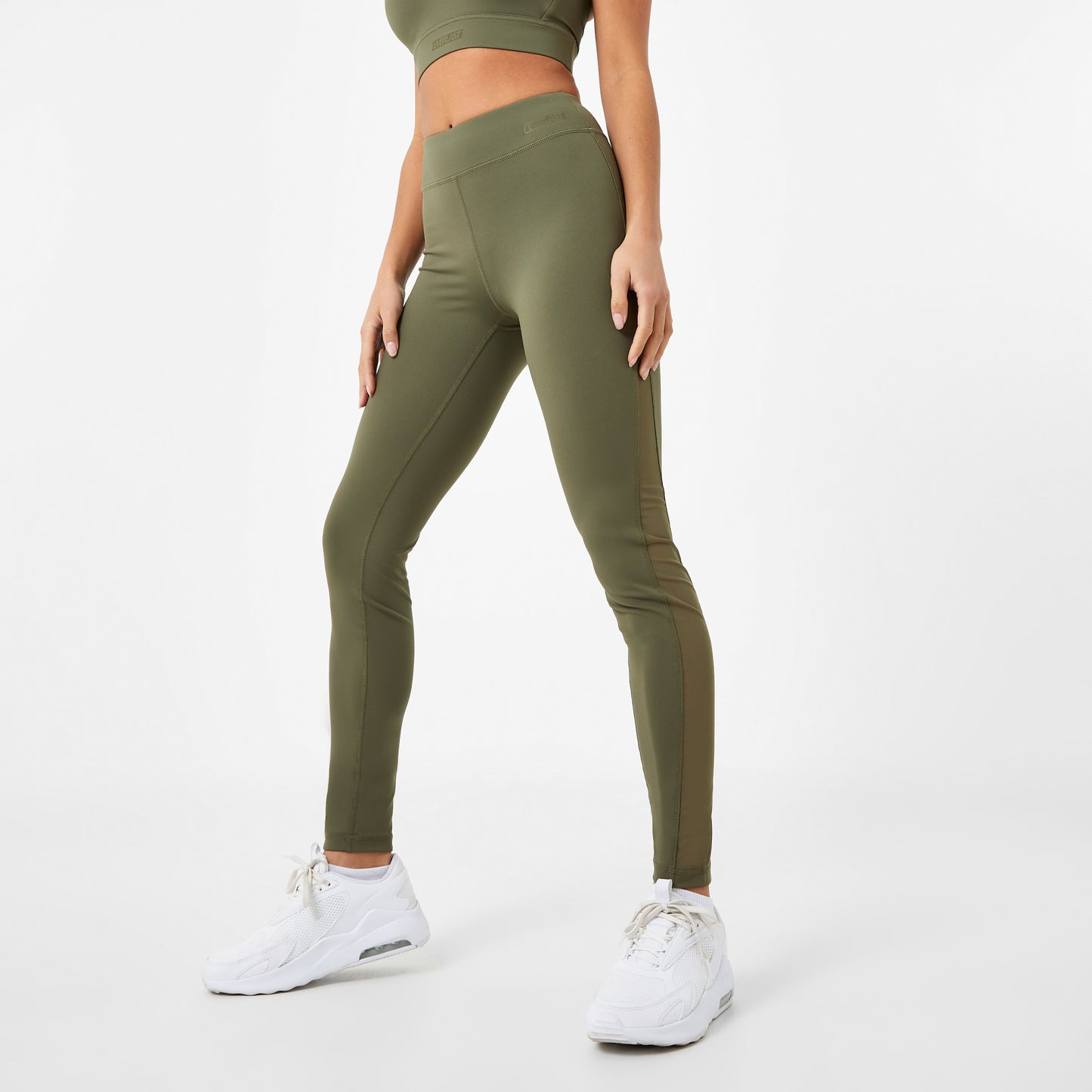 Women's Mesh Panel Leggings - Everlast Canada Women's Mesh Panel Leggings Khaki / 4