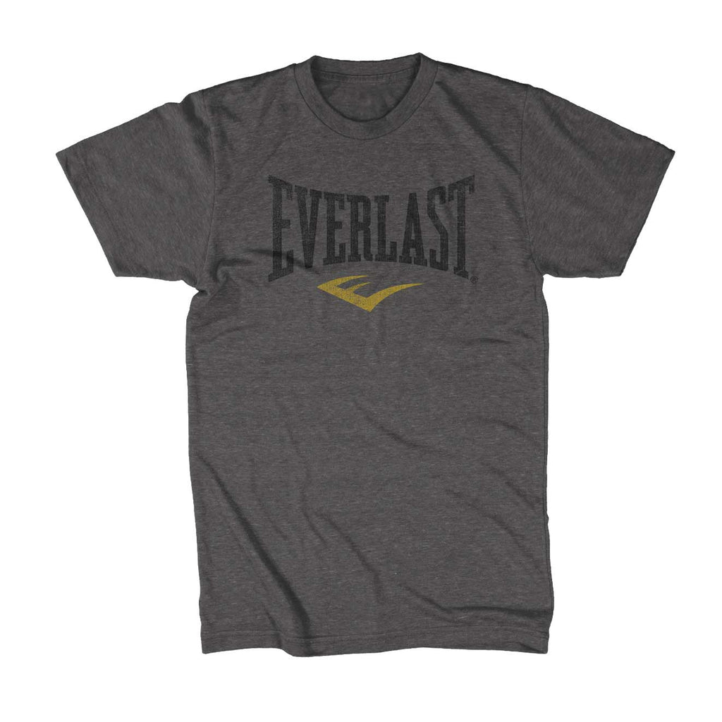 Everlast Logo Shirt Charcoal Distressed by Everlast Canada