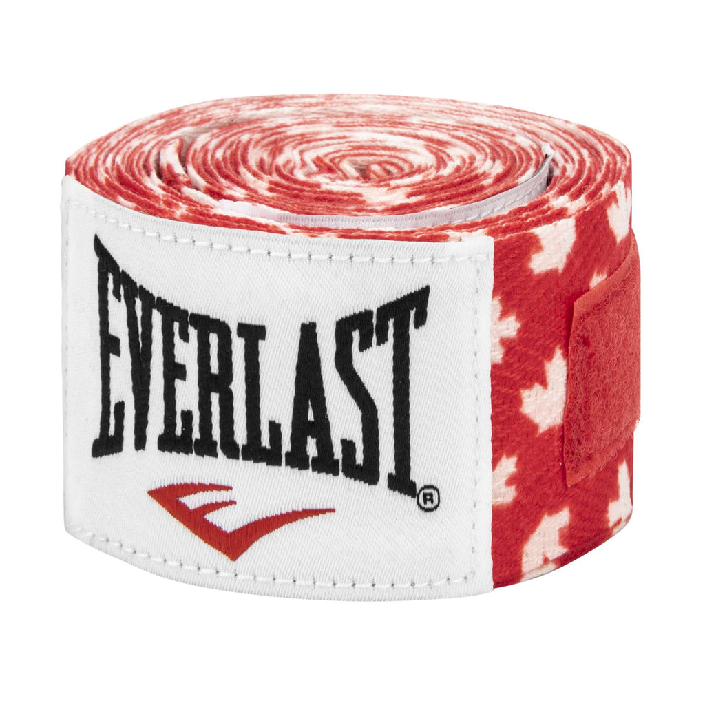 Canadiana Printed Hand Wraps - Set Of 2 - Everlast Canada Canadiana Printed Hand Wraps - Set Of 2 Red/White / 120 IN