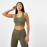 Women's High Support Mesh Back Bra - Everlast Canada Women's High Support Mesh Back Bra Khaki / 4