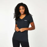 Women's V-Neck Mesh Tee - Everlast Canada Women's V-Neck Mesh Tee Black / 4