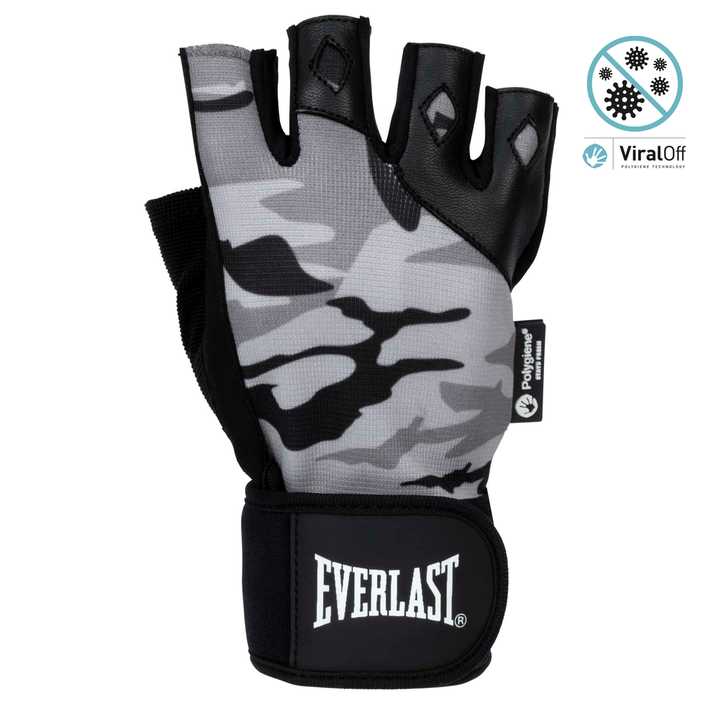 Men's Workout Gloves With Polygiene ViralOff - Everlast Canada Men's Workout Gloves With Polygiene ViralOff Camouflage / S/M