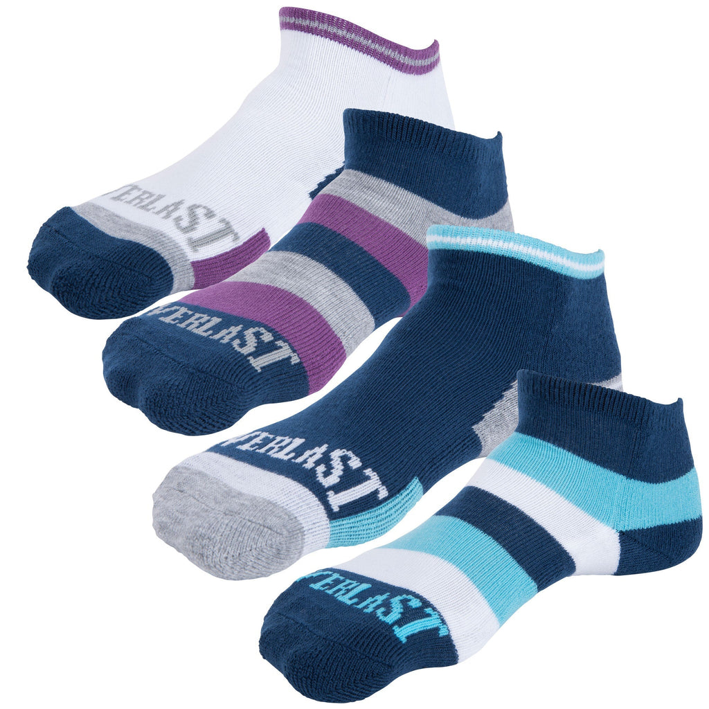 Girls Ankle Socks - 4 Pack - Everlast Canada Girls Ankle Socks - 4 Pack BLUE, LIGHT BLUE, WHITE, GREY & PURPLE / ONE SIZE