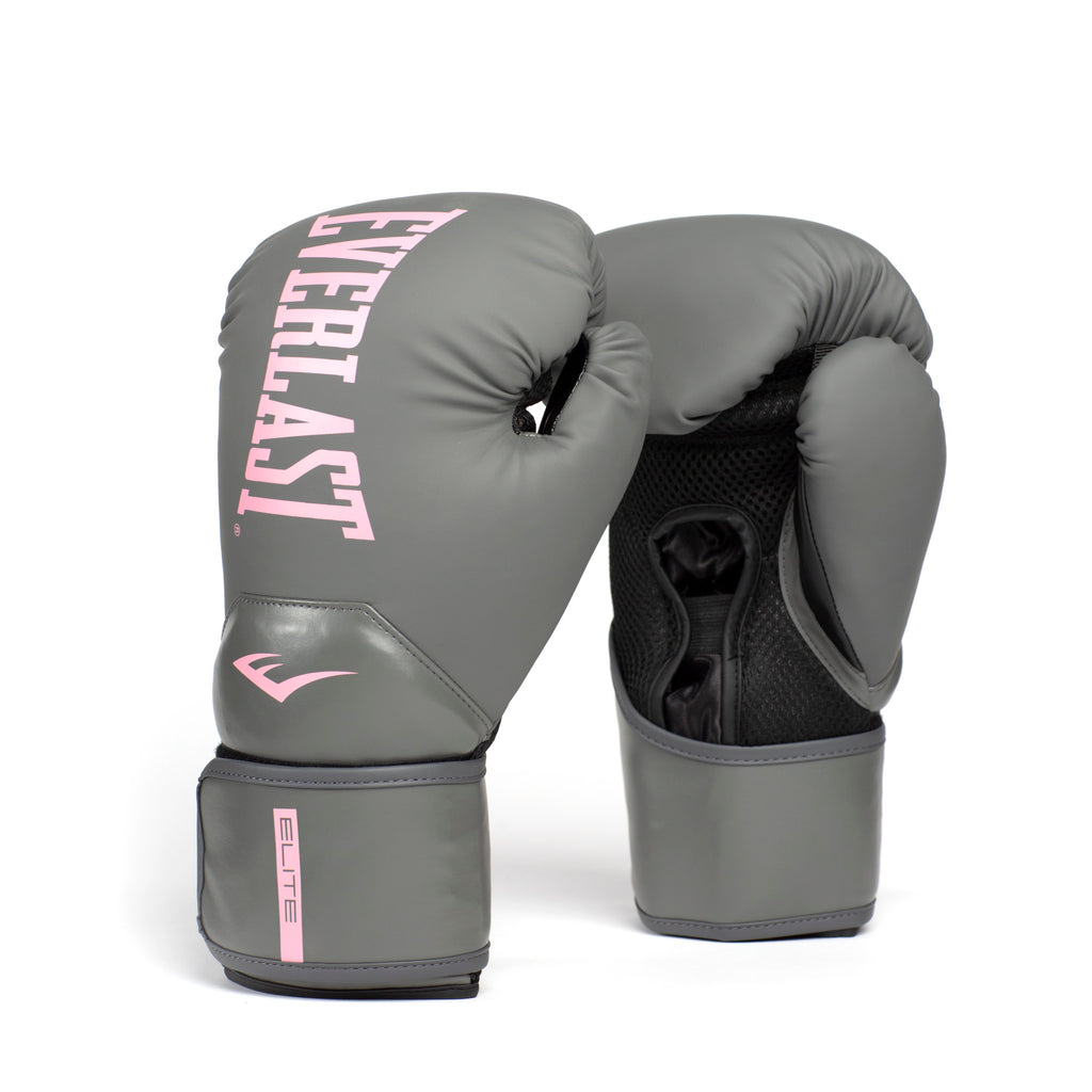 Elite 2 Boxing Gloves - Everlast Canada Elite 2 Boxing Gloves Grey/Pink / 10 OZ