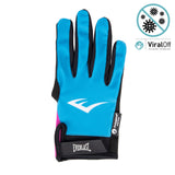 Full Finger Workout Gloves With Polygiene ViralOff (Blue & Pink) - Everlast Canada Full Finger Workout Gloves With Polygiene ViralOff (Blue & Pink)