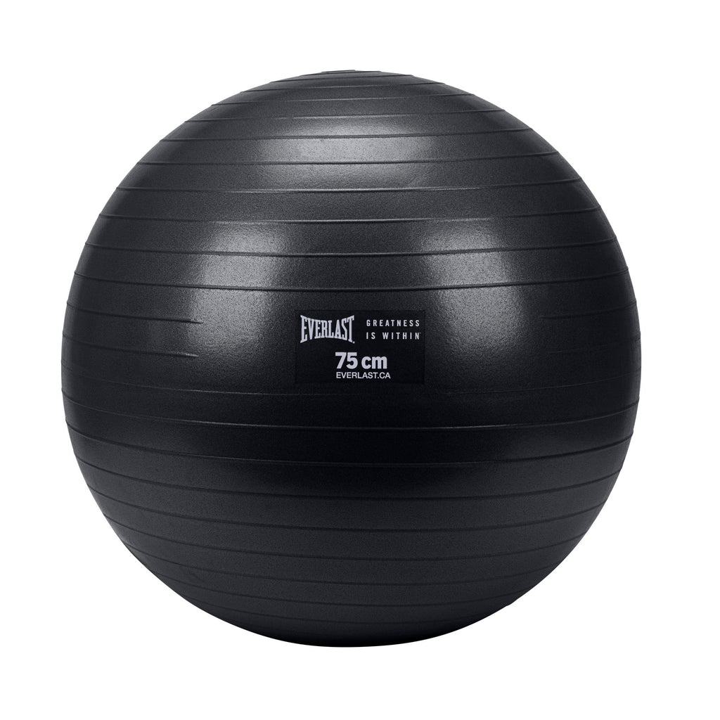 Everlast 75Cm Anti-Burst Stability Ball W/3Lb Sand Weight Black