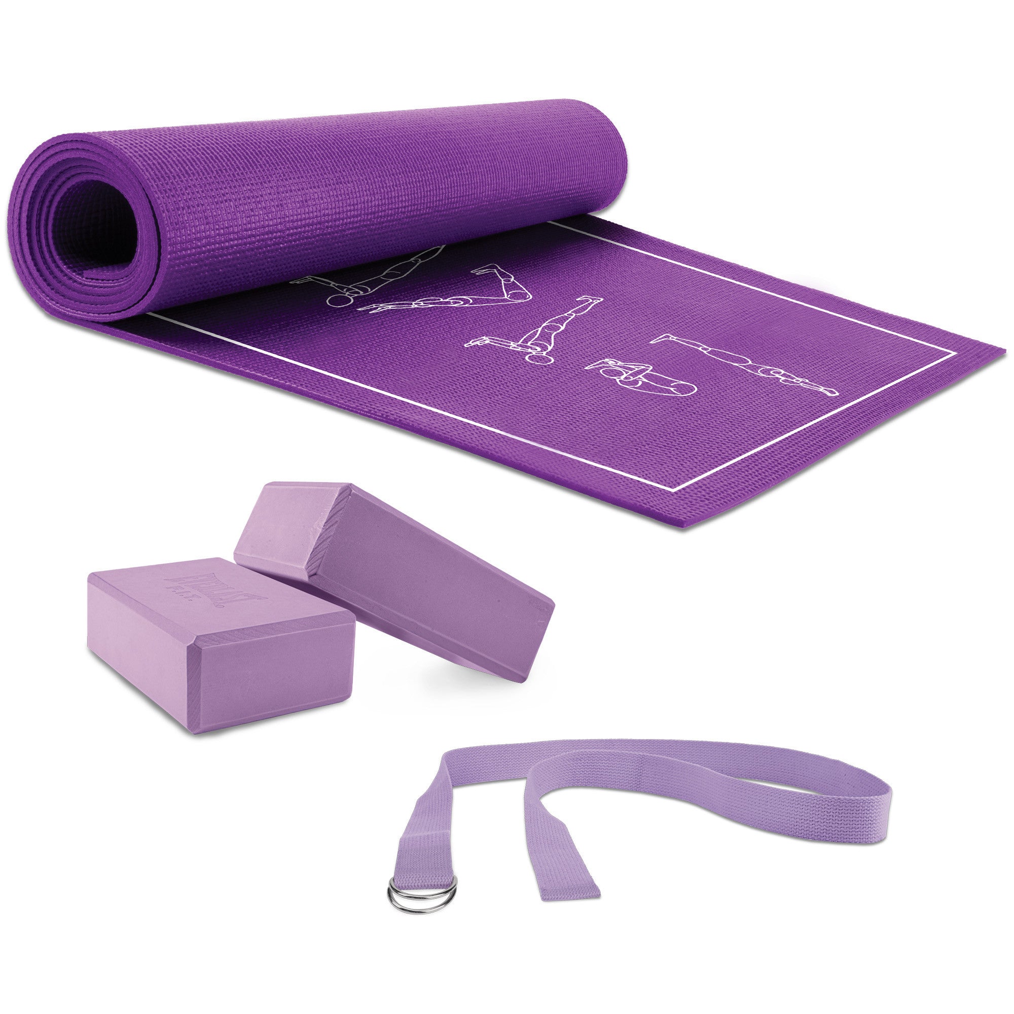 Lixada Yoga Set 5PCS Yoga Equipment Set Include Yoga Ball Yoga Blocks  Stretching Strap Resistance Loop Band Exercise Band for Yoga