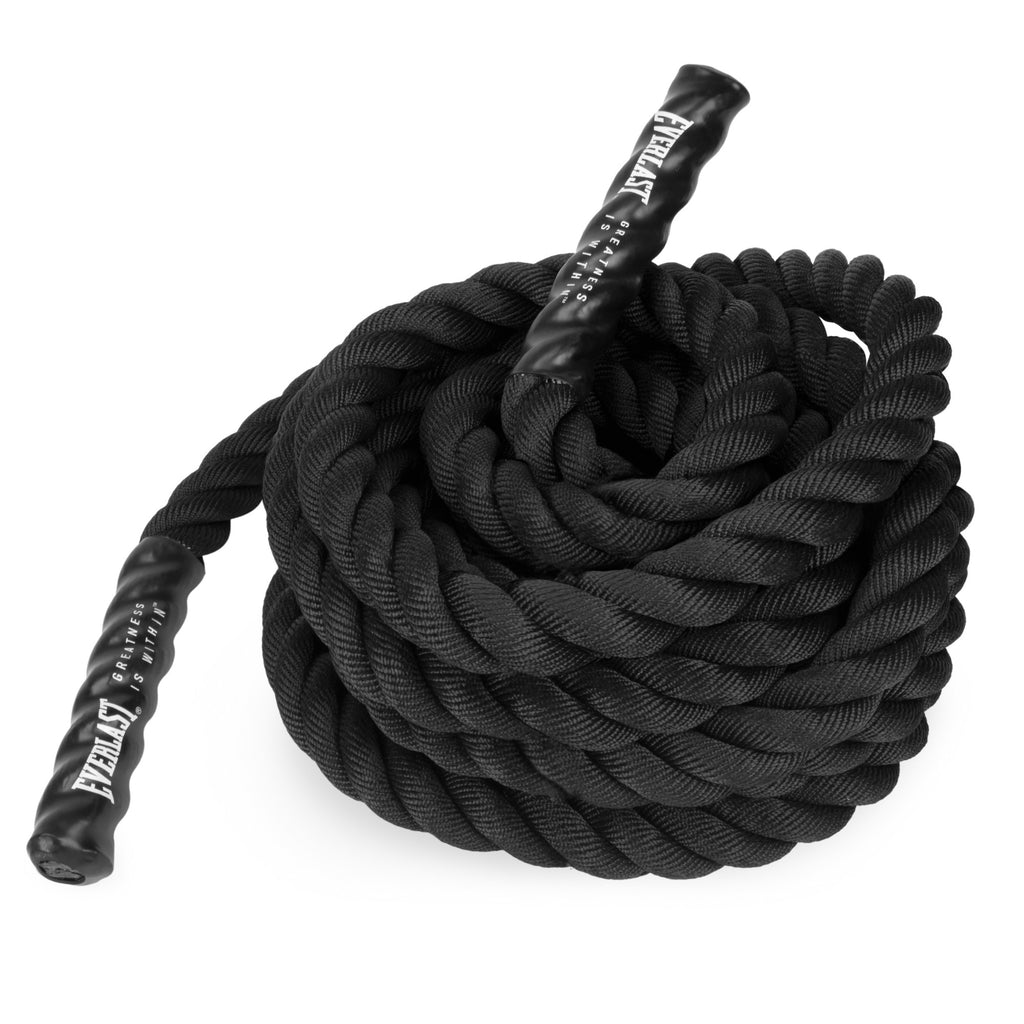 Everlast 30Ft Battle Rope With Wall Mount Black