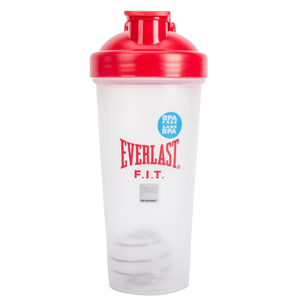 600ml Shaker Bottle - Everlast Canada 600ml Shaker Bottle Red / 600ML
