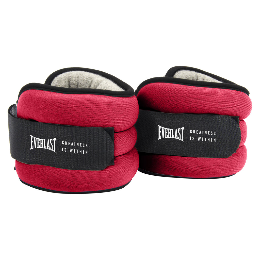 Comfort Fit Ankle Wrist Weights - Everlast Canada Comfort Fit Ankle Wrist Weights Red/Black / ONE SIZE