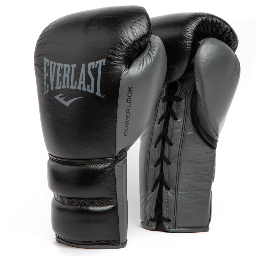 Powerlock 2 Pro Fight Boxing Gloves - Everlast Canada Powerlock 2 Pro Fight Boxing Gloves Black / 10 OZ