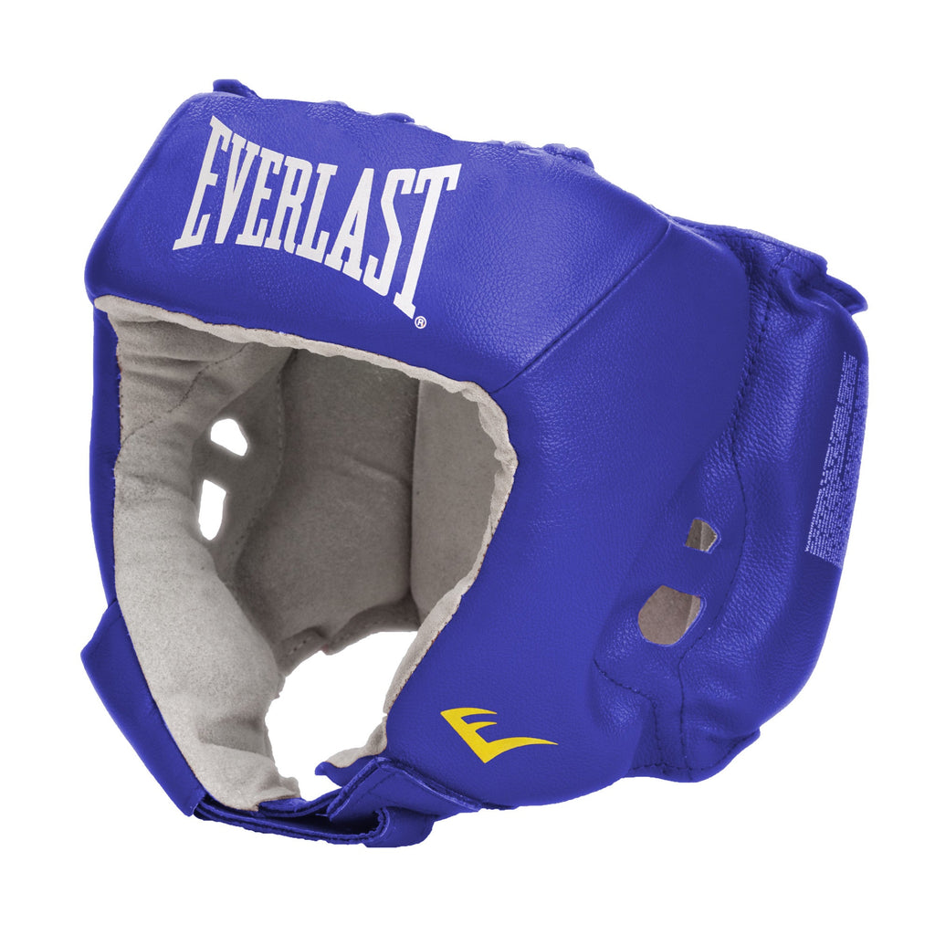 Amateur Open Face Head Gear - Everlast Canada Amateur Open Face Head Gear Blue / M