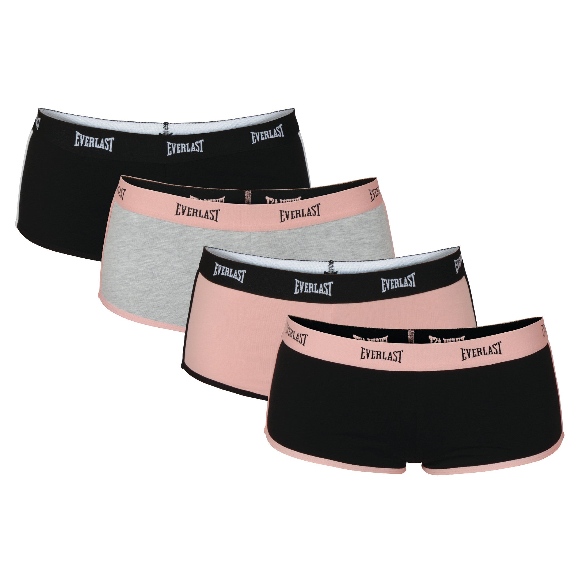 Cotton Boy Shorts Underwear for Women Stretch Boyshorts Panties Ladies  Boxer Briefs Pack 4 (multicolor)