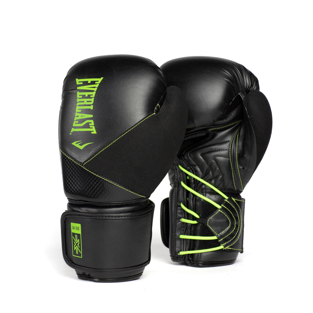 Protex Boxing Gloves - Everlast Canada Protex Boxing Gloves Black/Green / 16 OZ