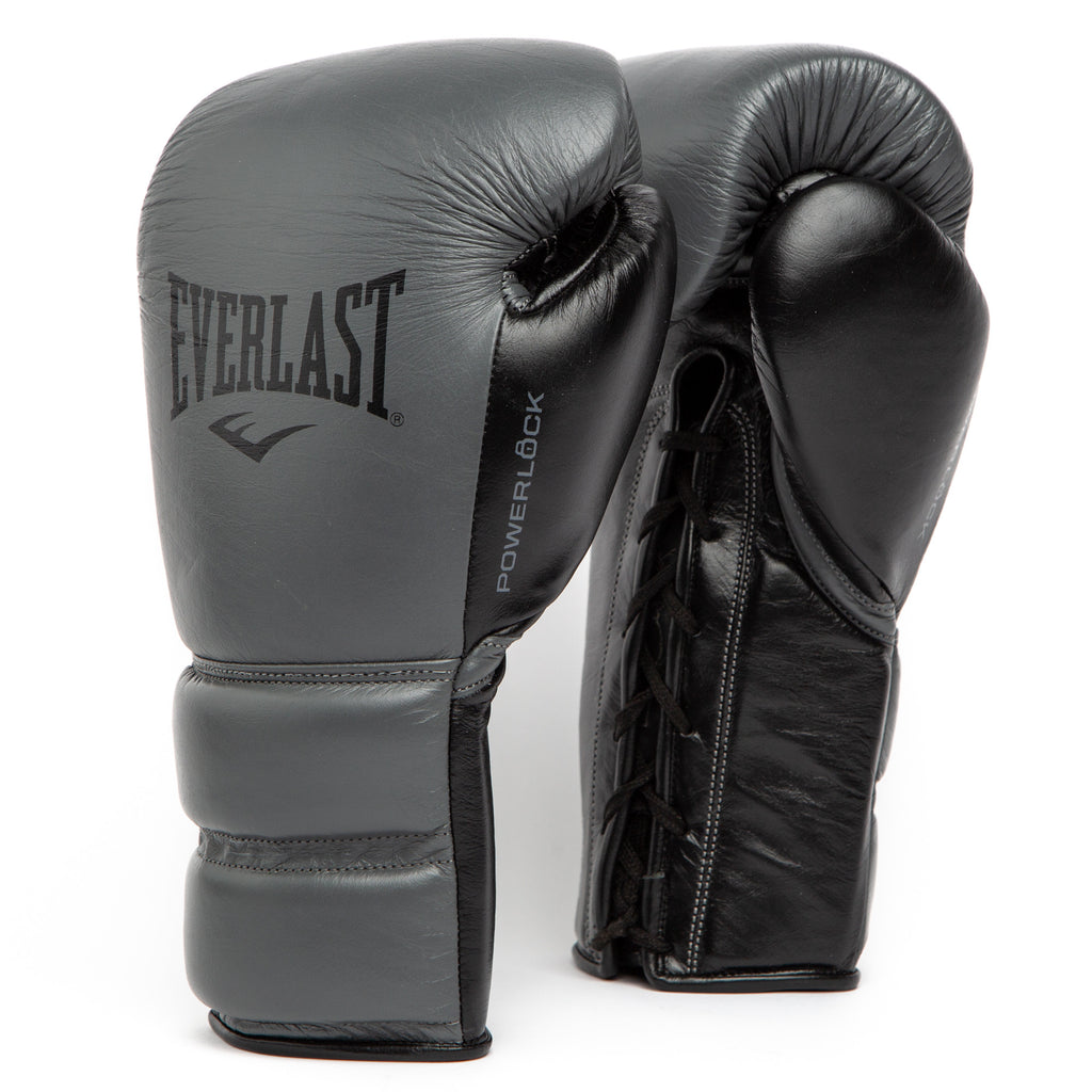 Powerlock 2 Pro Fight Boxing Gloves - Everlast Canada Powerlock 2 Pro Fight Boxing Gloves Charcoal / 10 OZ XL