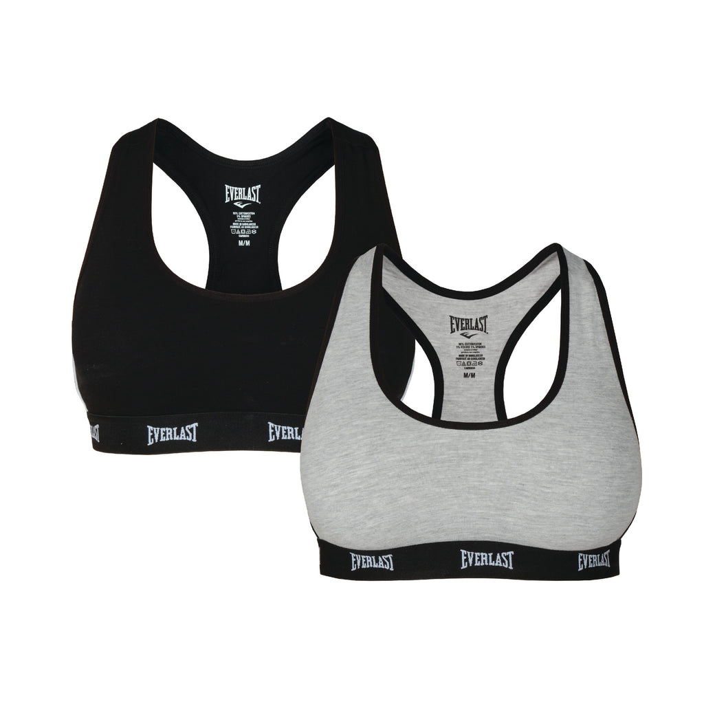 PUMA Women Sports Bra, 3-Pack (Black/White/Grey, Small)