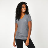 Women's V-Neck Mesh Tee - Everlast Canada Women's V-Neck Mesh Tee Grey / 4
