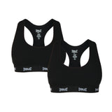 2 Pack Sports Bra - Everlast Canada 2 Pack Sports Bra Black / LARGE